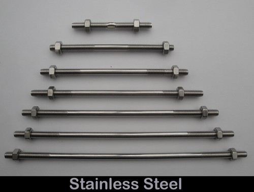 Stainless threaded stud - threaded,