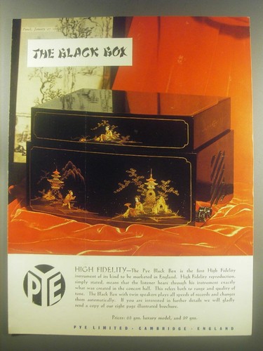 1954 pye black box - 1954, high