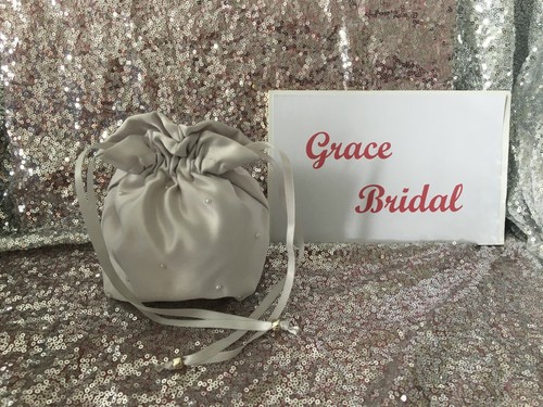 Pearl duchess satin detail - pearl,