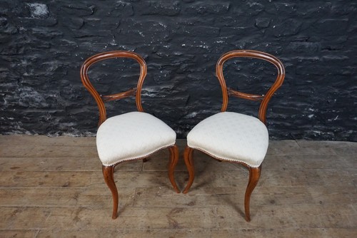 Pair victorian mahogany - pair,