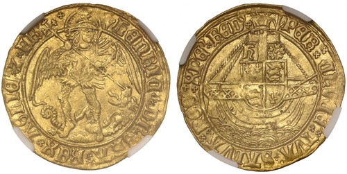 Henry vii angel type ms62 - angel,,