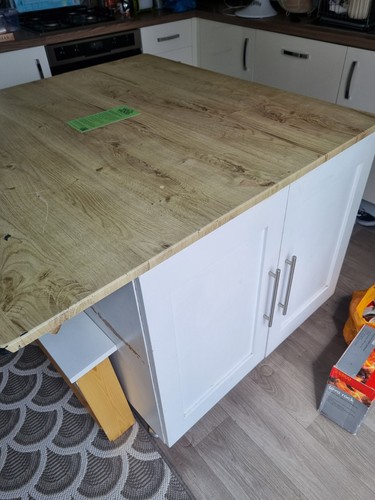 Kitchen island granite worktop - kitchen,