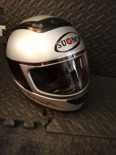 Suomy Motorcycle MotorBike Helmet Full Head Helmet Size XS 53/54 1350 Dark metal