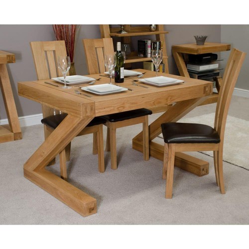 Solid oak dining table - solid,