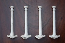 4 Reclaimed Arts & Crafts Period Coat Hooks | C.F.A Voysey Antique Vintage Pegs