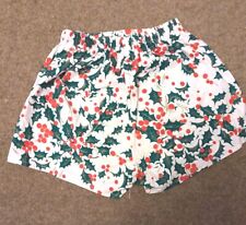 Soho Boxer Shorts Loose Fit Size M( Waist 26"-28" ) Col.White/Green/Red Print Of