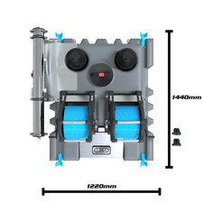2 Man 500L RO+DI System with