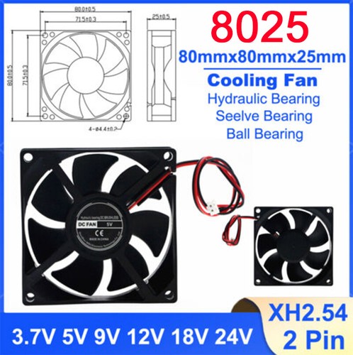 8025 80mm brushless cooling - brushless,