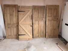 4x Vintage Pine Softwood Oak