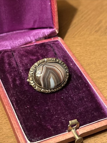 Georgian antique banded agate - antique,