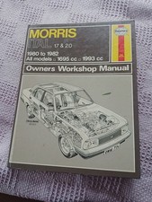 Morris Ital 1.7 And 2.0 Haynes Manual 1980 To 1982 Workshop Book