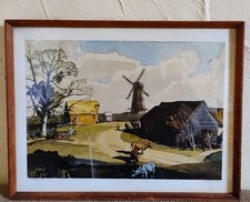 WINDMILL FARM -Vintage Framed