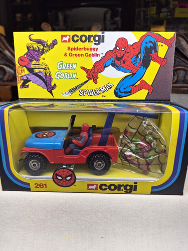 Corgi spider man spiderbuggy - spider-man,