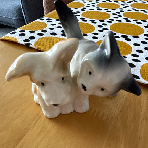Ceramic vintage dog cat - vintage, dog/cat