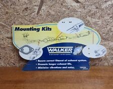 Vintage Walker Exhaust System Mounting Kits Advertisng Card Sign Showcard 