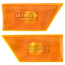 Side Wing Indicator Lights Repeaters Vauxhall Vectra C 2002-2009 Amber Lens Pair