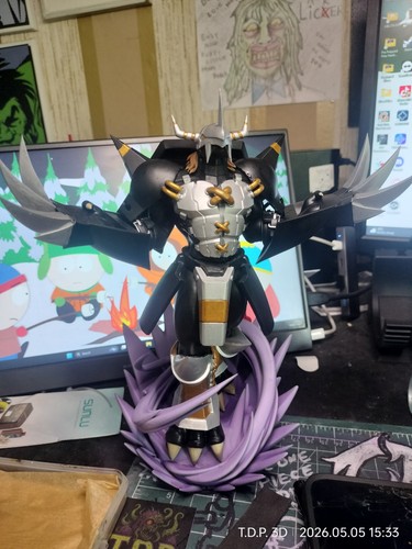 Black wargreymon 5cm - black, statue