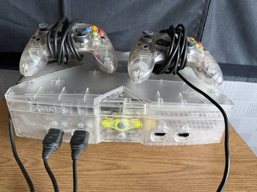 Xbox original crystal console - xbox,