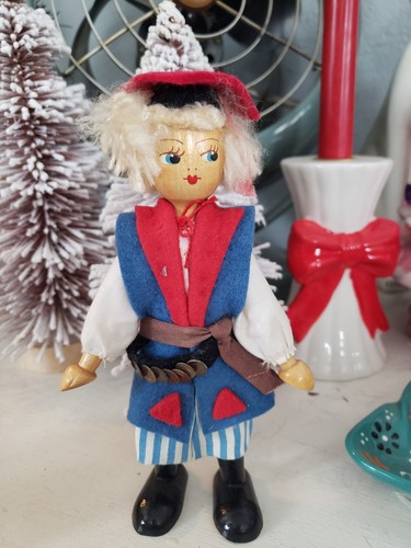 Vintage polish wooden peg - vintage,