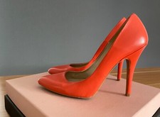 ❤️ ZARA Orange Leather