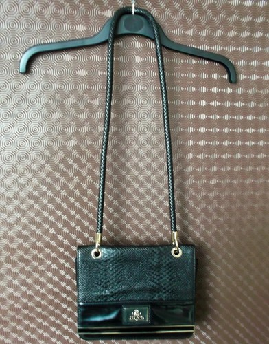 Juno black gold small faux - black, &