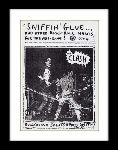 The clash sniffin glue - clash, fanzie