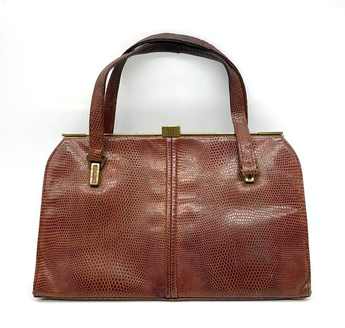 Vintage snakeskin leather