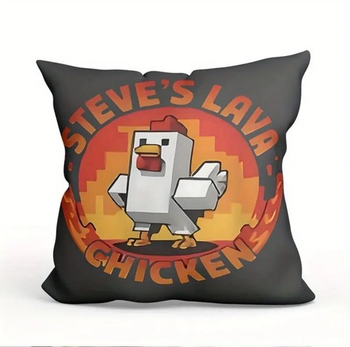 Steve lava chicken - lava, cushion