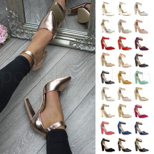 Womens ladies block high - high, heel