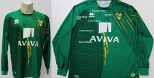Norwich City Goalkeeper Shirt Multi Signed by 2014-15 Play-Off Winners + COA