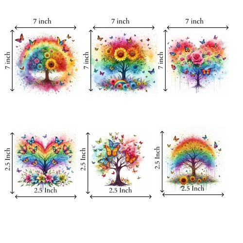 Colourful dtf transfer - colourful, uv