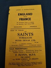 VINTAGE RUGBY LEAGUE PROGRAMME SALFORD V ST HELENS 19TH MARCH 1949