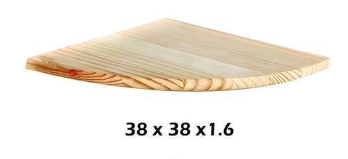 Wooden corner shelf - wooden, natural