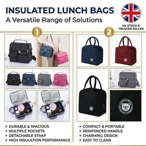 Large insulated lunch bag - large,