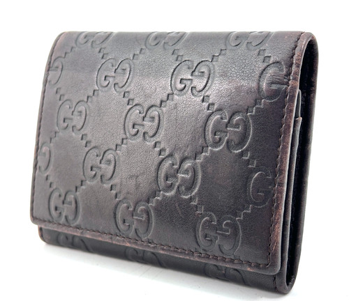 Gucci embossed leather - gucci,