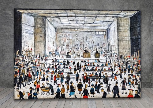 Lowry the auction canvas - lowry,