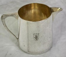 Ulster Steam Ship Company Small Milk, Cream Jug, U.S.S Co, c1900, Walker & Hall