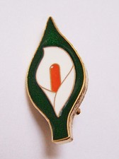 Large 40mm Easter Lily Enamel