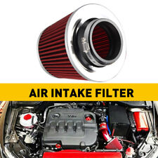 Universal Red Car Sport Cone Air Filter Cone Induction Kit High Power 76 mm