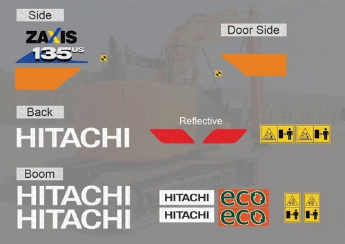 Hitachi zaxis 135us sticker - zaxis,