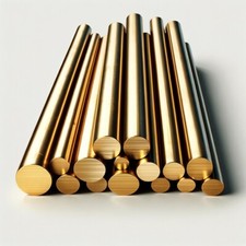 BRASS ROUND BAR ROD CZ121 2MM 3MM 4MM 5MM 6MM 8MM 10MM 12MM 15MM 17MM 20MM