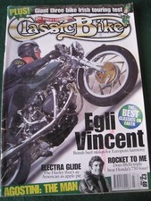 CLASSIC BIKE MAGAZINE JUL 1986 EGLI VINCENT BSA TRIPLE AGOSTINI THE MAN IRISH