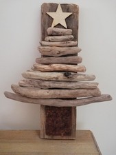 BEAUTIFUL HANDMADE DRIFTWOOD CHRISTMAS TREE...HOME DECOR..NEXT DAY POSTAGE