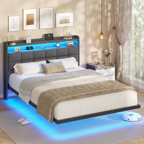 Floating double bed - bed, frame