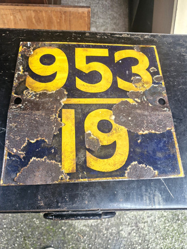 Vintage railway enamel track - vintage,