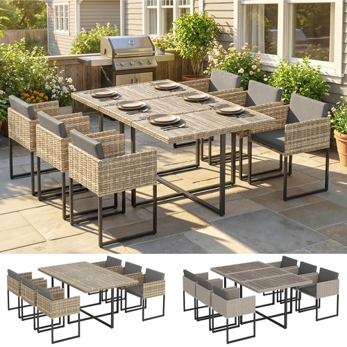 Rattan garden furniture set - rattan,