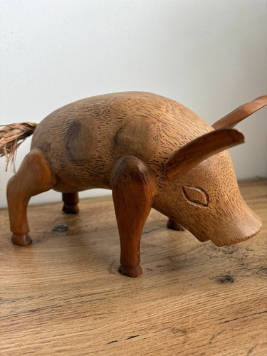 Vintage heavy hand carved - hand,
