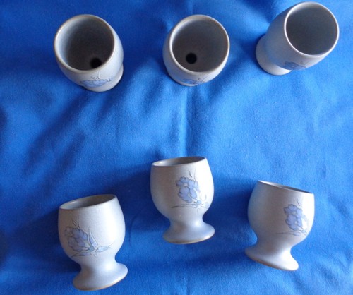 Denby mandarin egg cups - x,