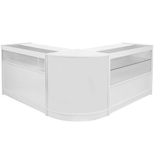 Retail white display cabinet - retail,