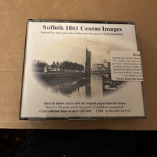 1861 Suffolk census CD set by